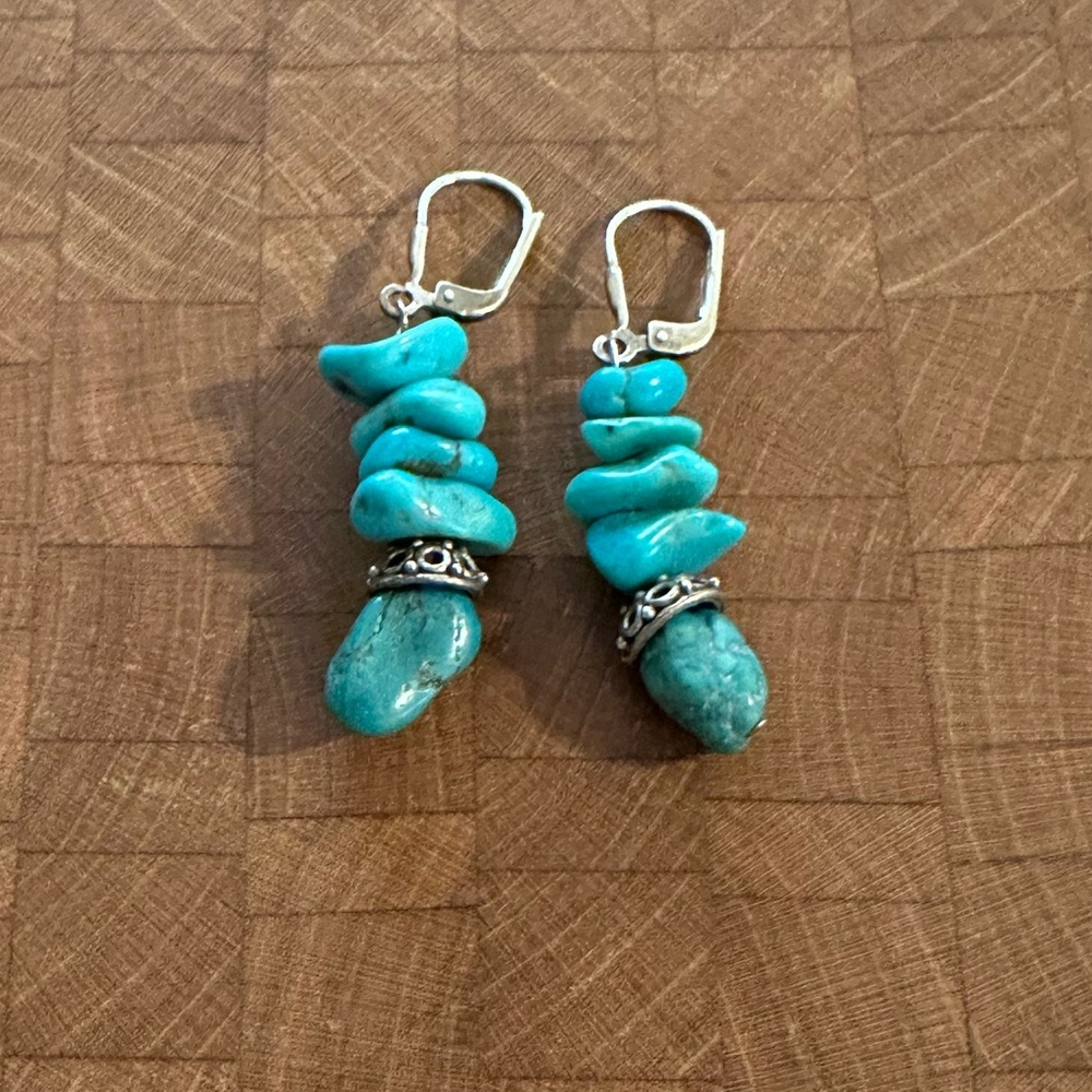 Turquoise dangle earrings